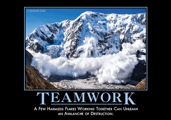 Godin: Intuition vs Analysis 9 Despair: Teamwork