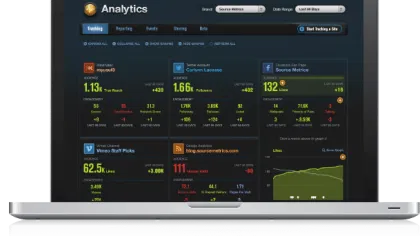 Source Metrics: Social Marketing Optimization and Analytics 1 track screen
