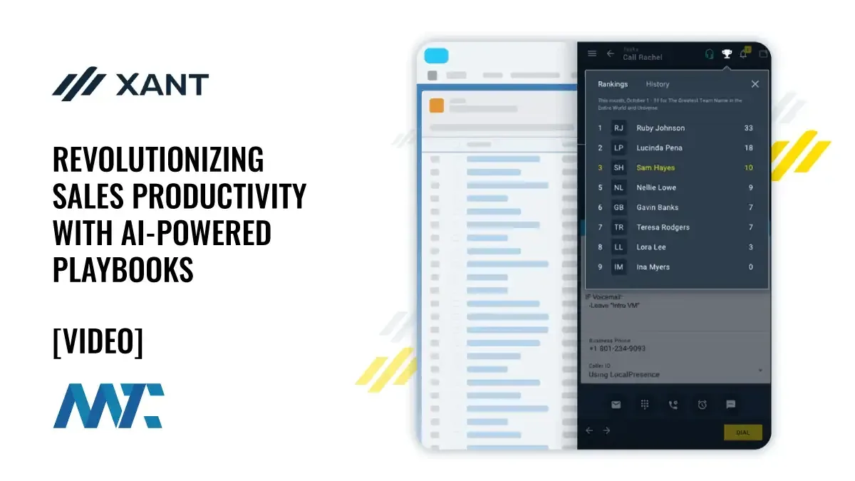 Xant: Revolutionizing Sales Productivity with AI-Powered Playbooks 1 Xant: AI-Powered Sales Playbooks
