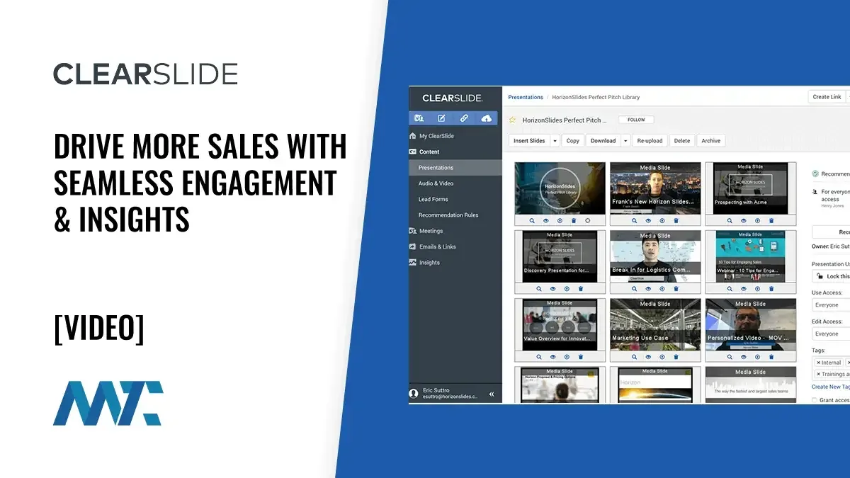 ClearSlide: Drive More Sales with Seamless Engagement & Insights 1 ClearSlide: Drive More Sales with Seamless Engagement & Insights