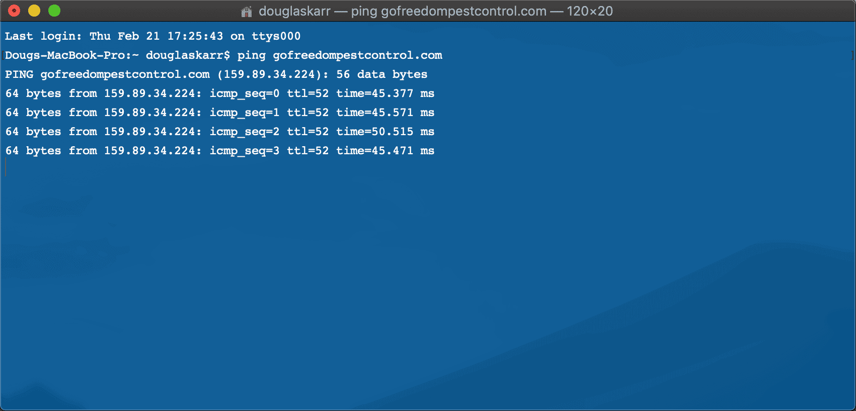 MacOS: Need to Verify DNS Locally Using Hosts on OSX? 30 OSX Terminal Ping
