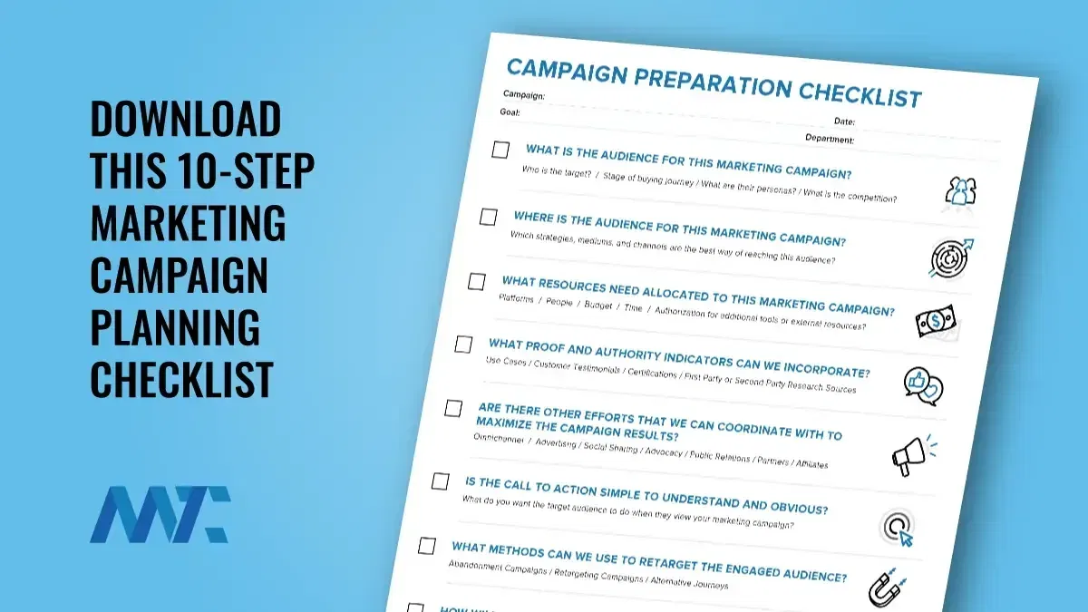 Marketing Campaign Checklist: 10 Steps To Plan For Superior Results 1 Marketing Campaign Planning Checklist Download PDF