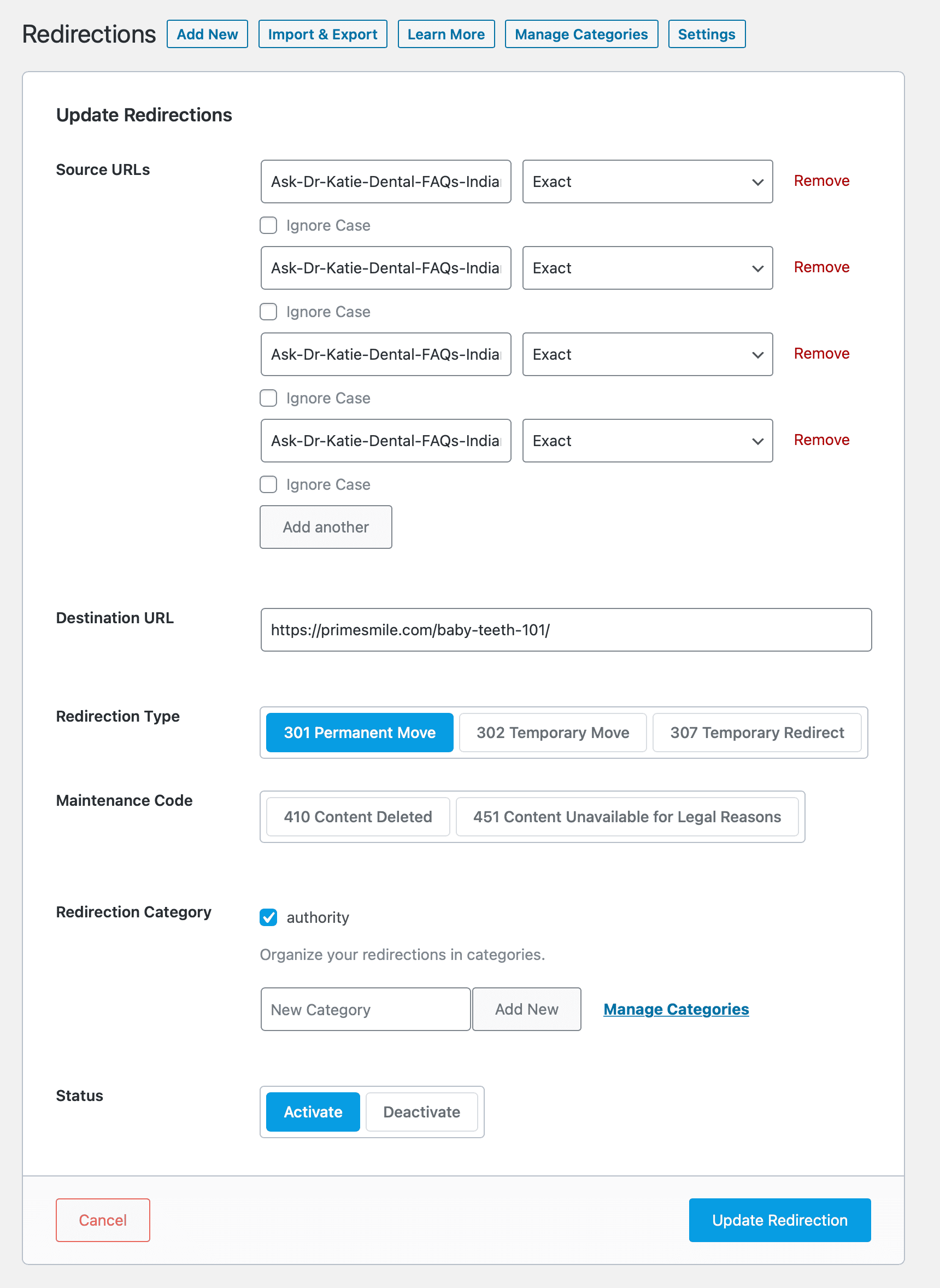 How To Increase Search Ranking By Finding, Monitoring, and Redirecting 404 Errors In WordPress 19 redirections-rank-math