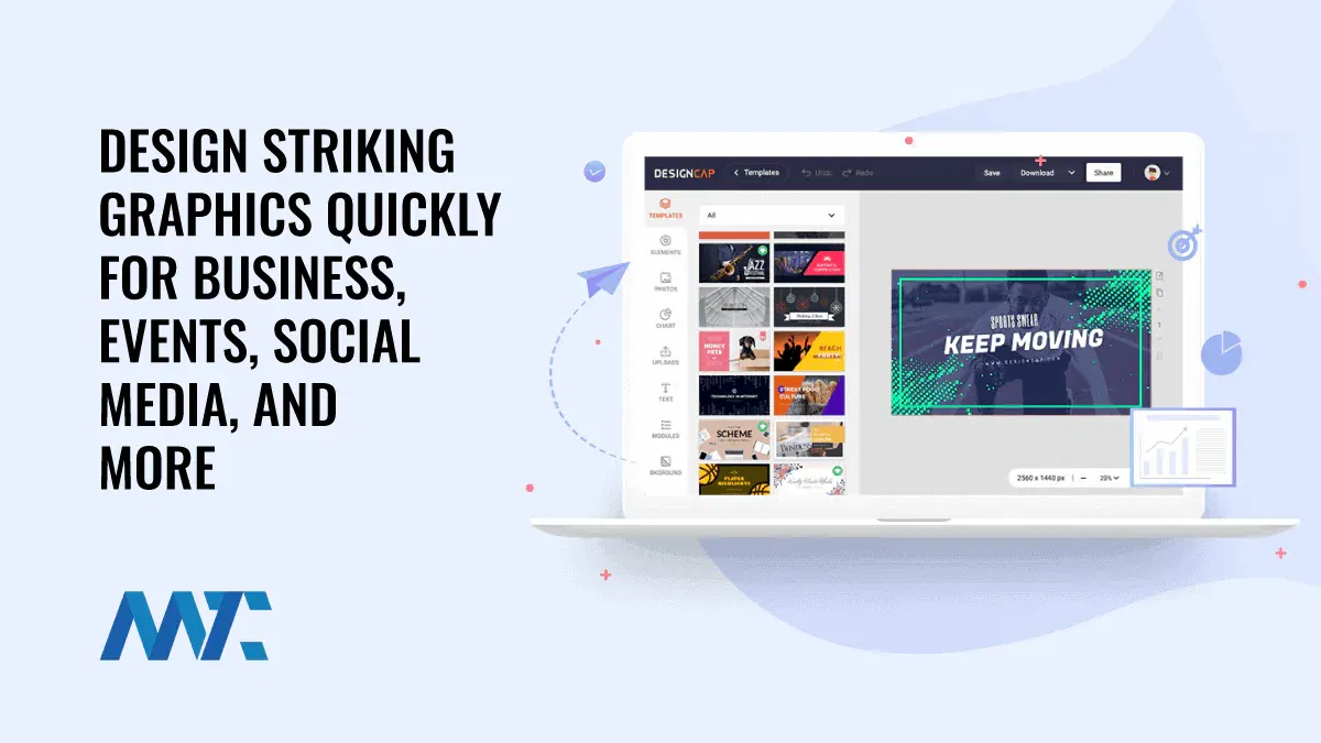 DesignCap: Design Striking Graphics Quickly For Business, Events, Social Media And More... 1 DesignCap - Graphic Design Builder