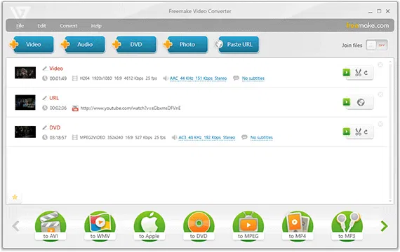The Best Free Slideshow Maker Apps (Desktop Software, Mobile Apps, and Online Platforms) 56 freemake-video-converter-screenshot-main_en