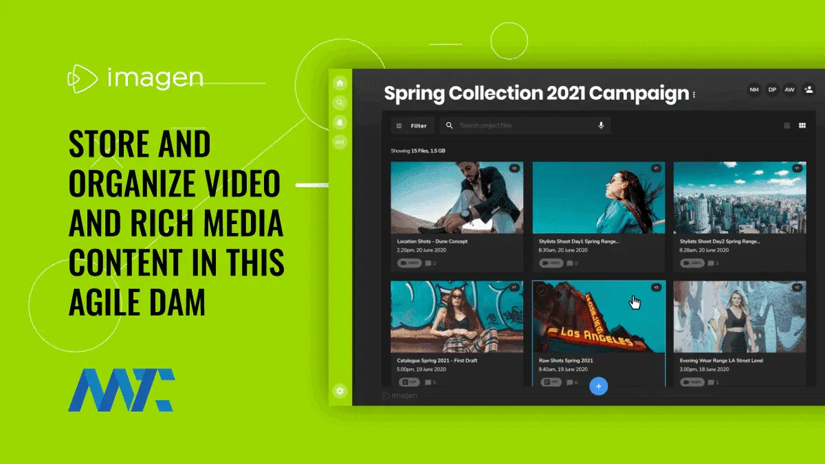 Imagen: Store, Manage, and Organize Video and Rich Media Content in this Agile DAM 1 Imagen Go Digital Asset Management