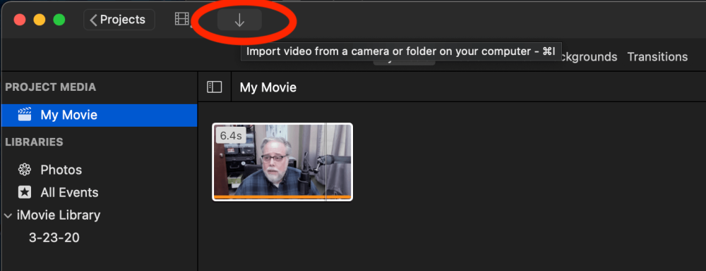 Recording for iMovie with a Web Camera and Different Microphone 19 Import Video From A Camera