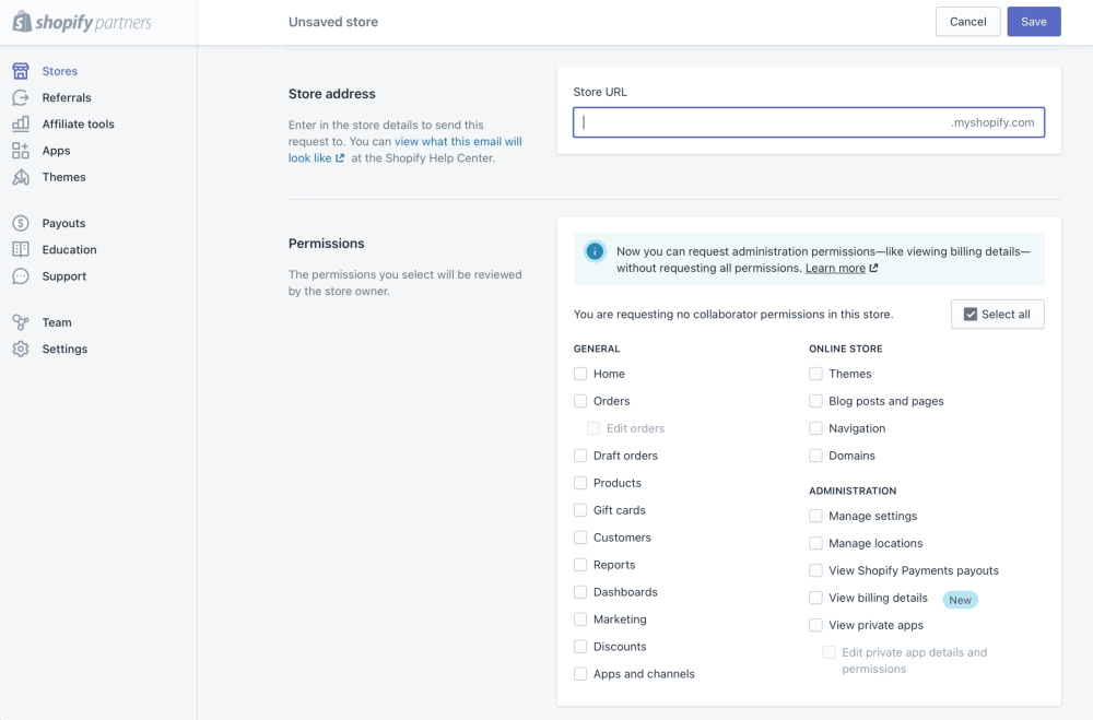 How To Add Your Agency As A Collaborator To Your Shopify Store 25 Shopify Partner Store Collaborator Access