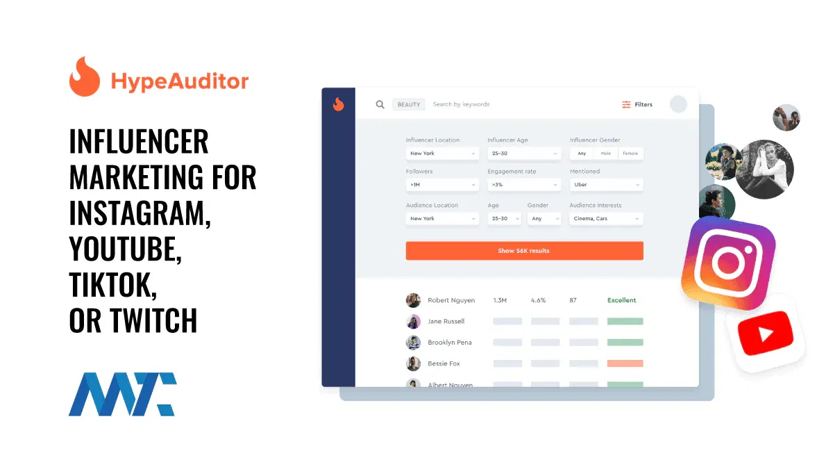 HypeAuditor: Your Influencer Marketing Stack For Instagram, YouTube, TikTok, or Twitch 1 Influencer Marketing Platform For Instagram, YouTube, TikTok, or Twitch