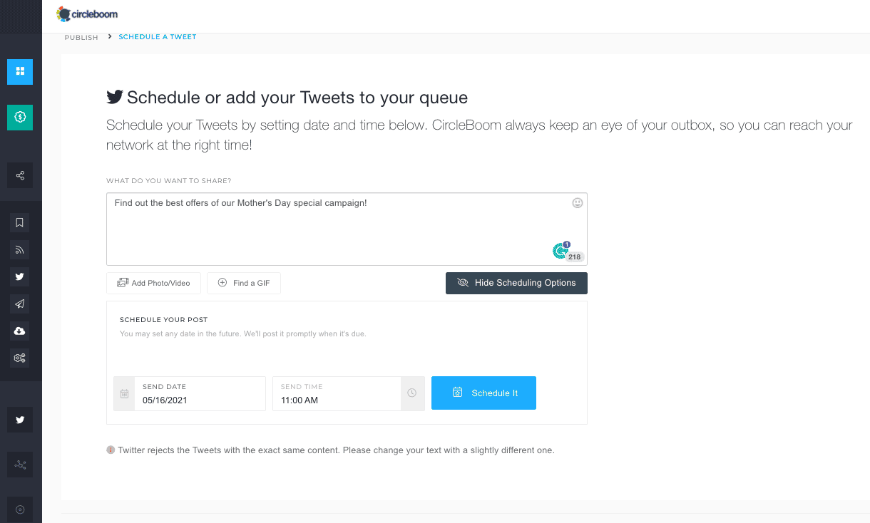 Circleboom Publish: Design, Plan, Schedule, And Automate Your Social Media Marketing 32 schedule-social-media