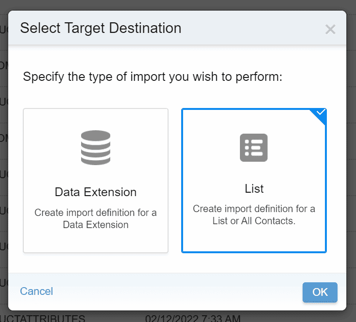 Marketing Cloud: How to Create an Automation in Automation Studio to Import SMS Contacts into MobileConnect 47 Contact Builder Import List