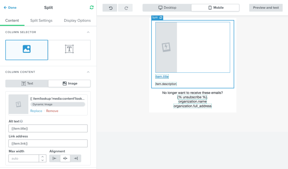 How To Publish Your Shopify Blog Feed In Your Klaviyo Email Template 85 Klaviyo Split Block for Shopify Blog Post Articles