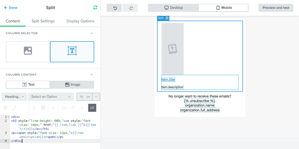 How To Publish Your Shopify Blog Feed In Your Klaviyo Email Template 86 Klaviyo Blog Post Title and Description