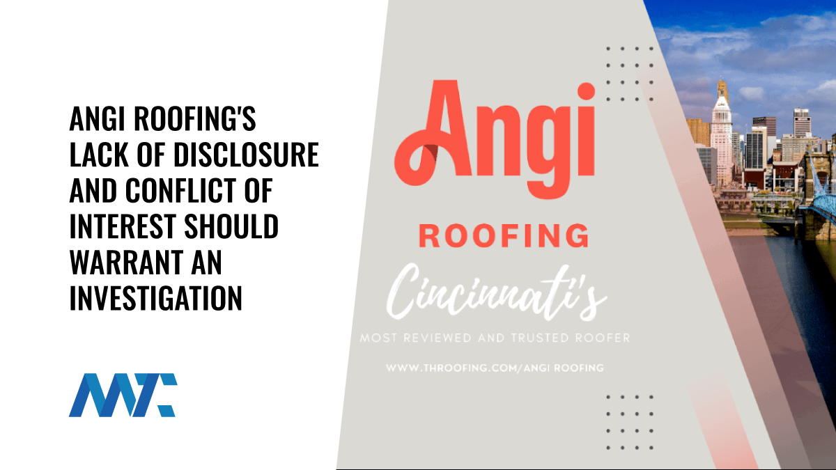 Angi Roofing's Lack of Disclosure and Conflict Of Interest Should Draw Some Attention 1 Angi Roofing Conflict of Interest