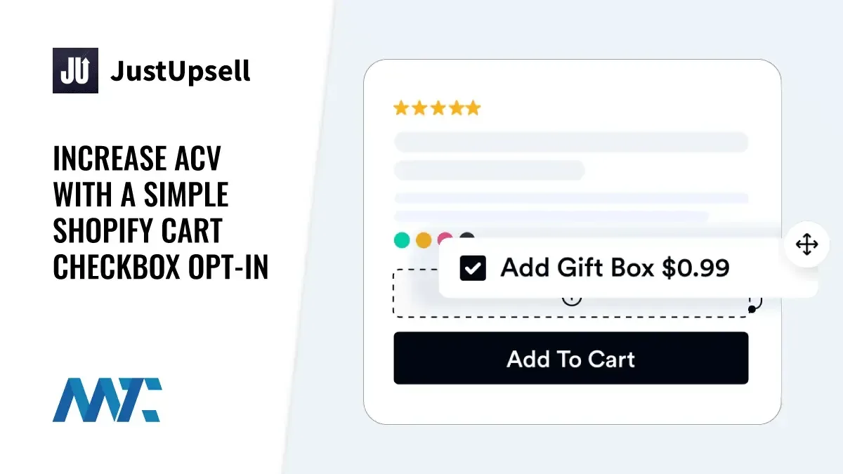 JustUpsell: Increase Your Average Order Value With A Simple Shopify Cart Checkbox Upsell 1 JustUpsell: Shopify Checkbox Upsell App for Increasing Average Cart Value (ACV)