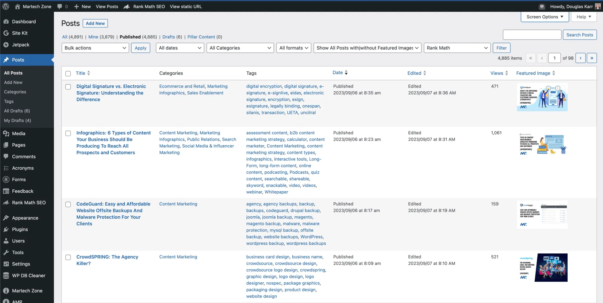 WordPress: How To Add A Modified Date Column To Your Posts View And Make It Sortable 9 date-modified-column-wordpress-posts-1