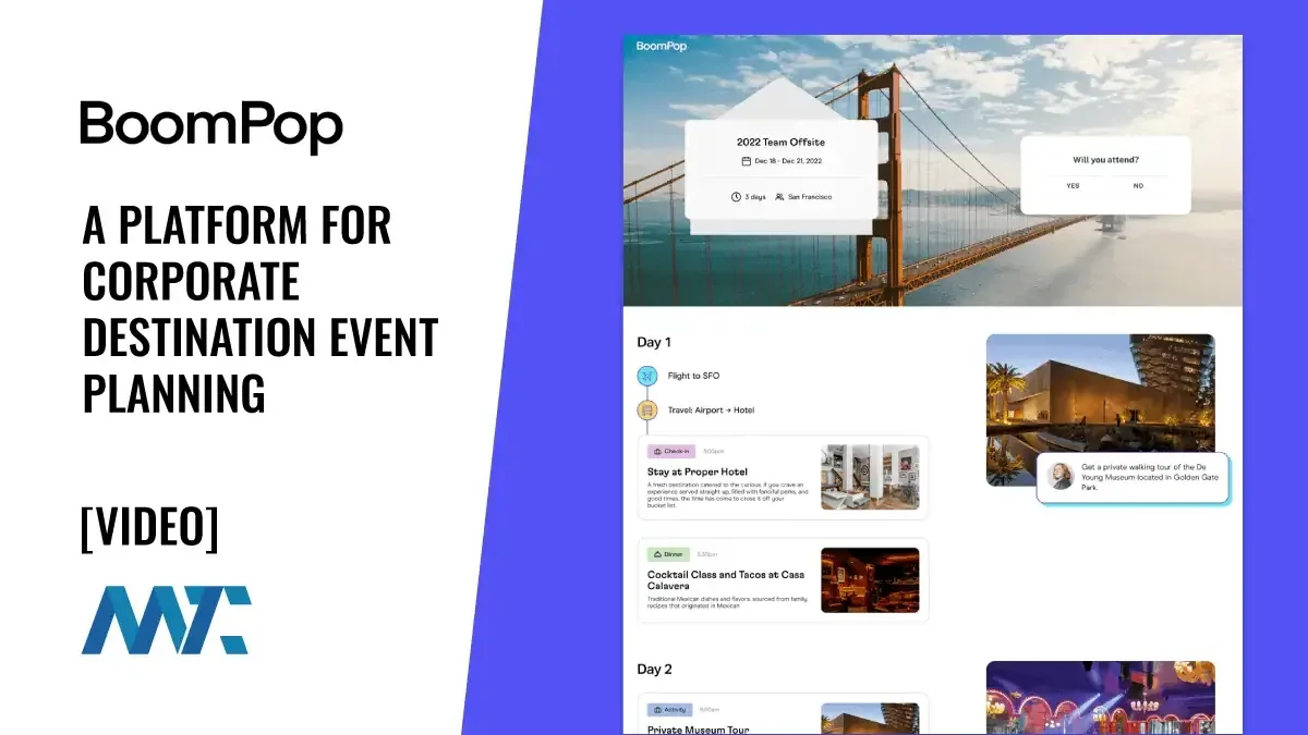 BoomPop: A Platform for Corporate Destination Event Planning 1 BoomPop: Corporate Destination Event Planning