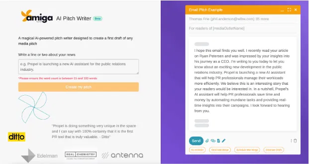 Propel: Bringing Deep Learning AI to Public Relations Management 50 AI Pitch Writer