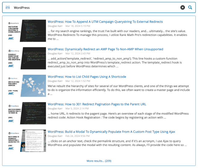 WordPress: Ajax Search Pro Provides Live Search Results With Autocomplete 15 ajax-search-pro-wordpress-preview
