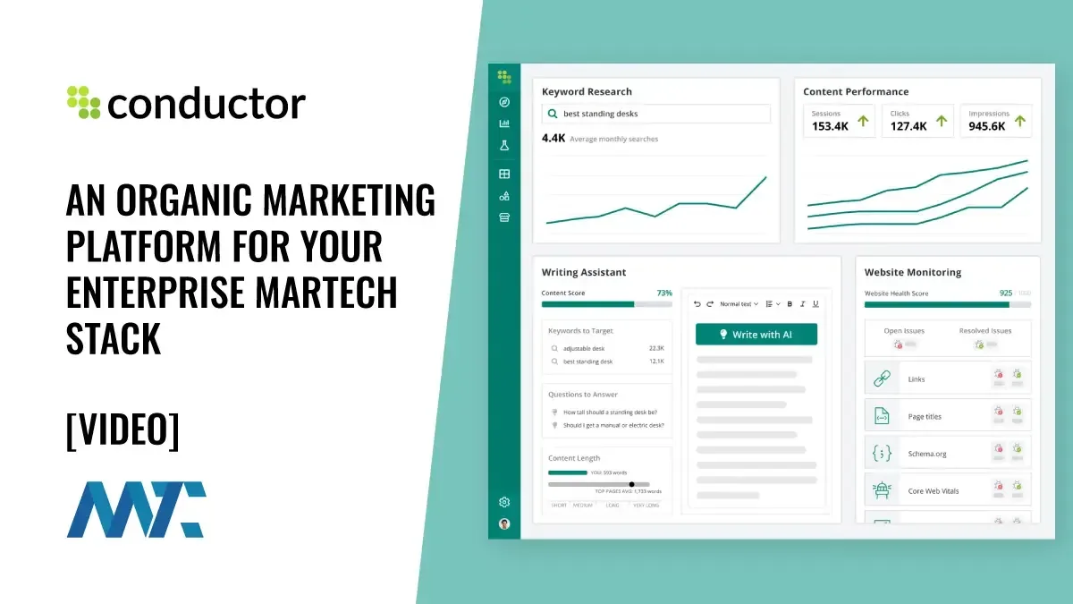 Conductor: An Organic Marketing Platform for Your Enterprise MarTech Stack 1 Conductor: Organic SEO Content Marketing Platform for Enterprise