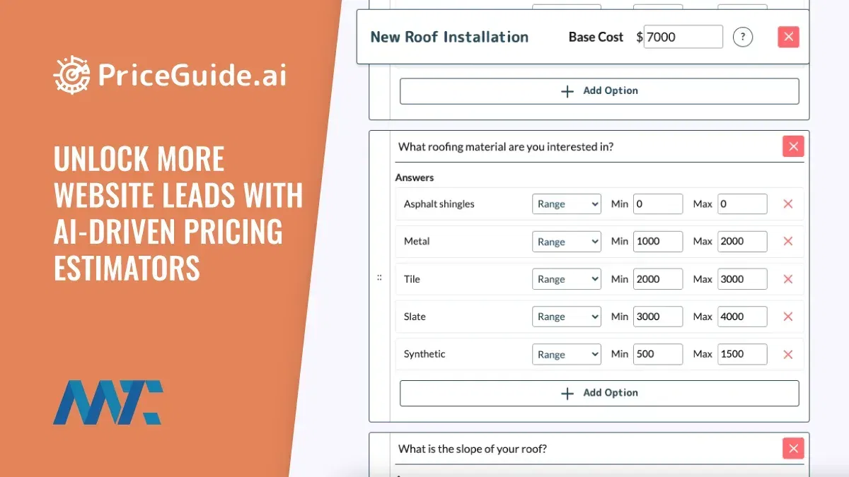 PriceGuide: Unlock More Website Leads with AI-Driven Pricing Estimators 1 PriceGuide: Generate More Website Leads with AI-Driven Pricing Estimator