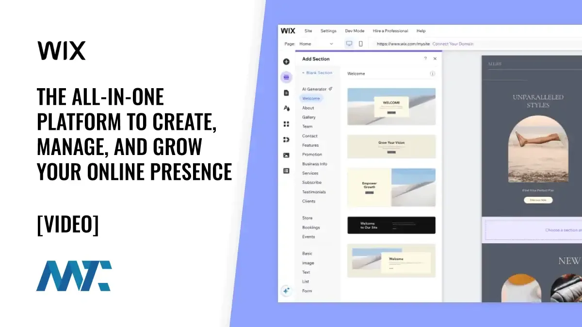 Wix: The All-in-One Platform to Create, Manage, and Grow Your Online Presence 1 Wix: The All-in-One Platform to Create, Manage, and Grow Your Online Presence