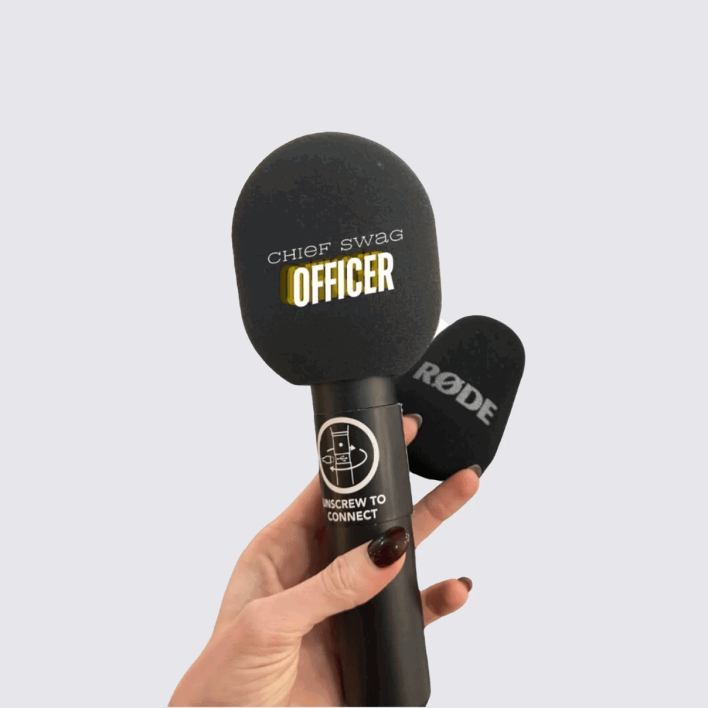 Chief Swag Officer: Why Every Creator Should Brand Their Mic With a Custom Flag or Pop Cover 8 Custom Pop Covers for Mics