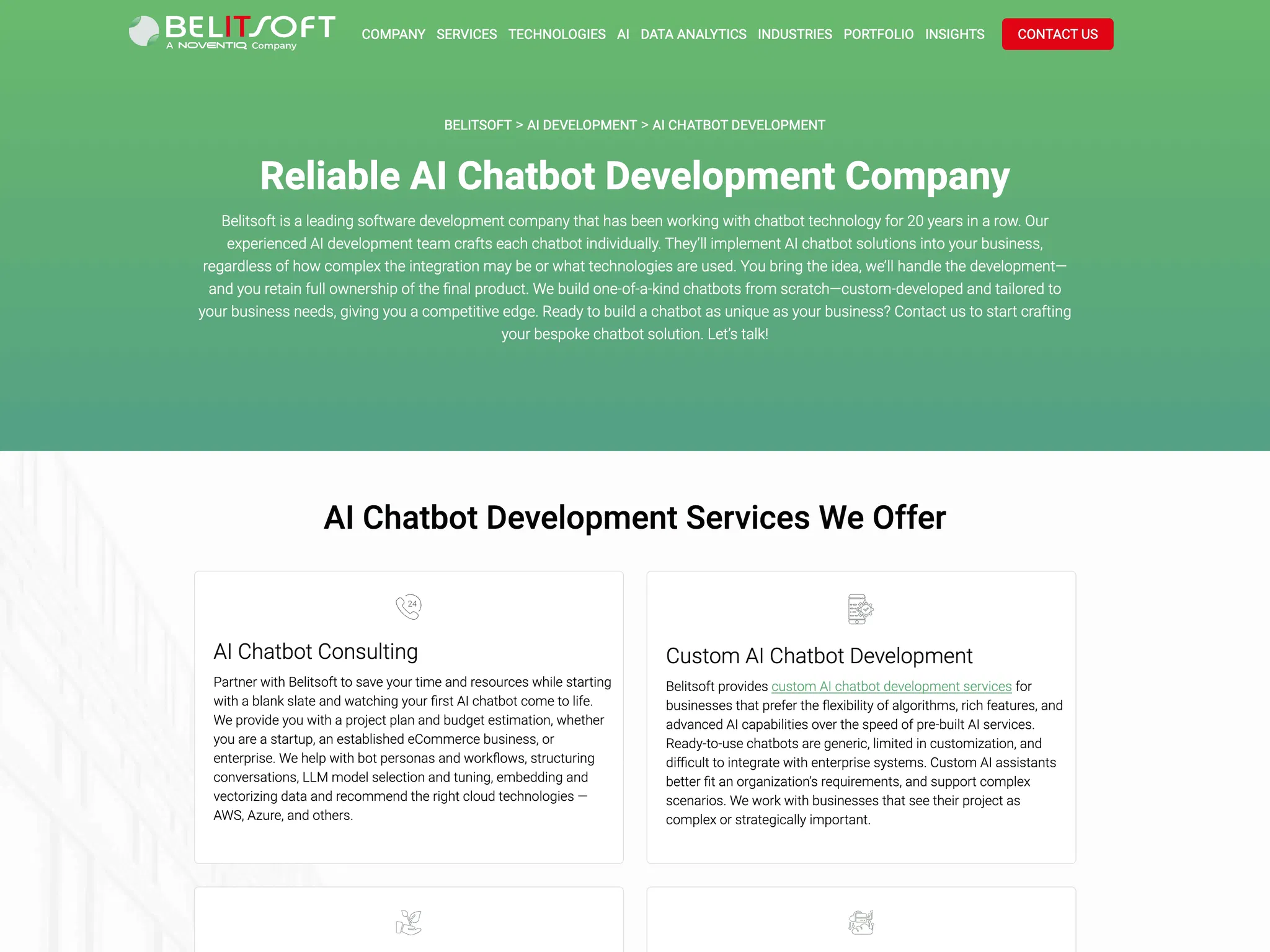 Top AI Chatbot Development Companies for Marketing Agencies in 2025 56 belitsoft.com