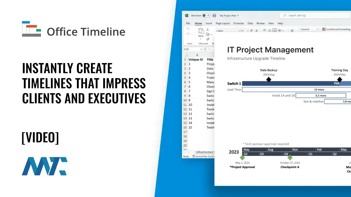 Office Timeline: Instantly Create Timelines That Impress Clients and Executives 1 Office Timeline: Create Gantt Charts from Spreadsheets