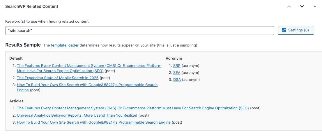 SearchWP: Why We Upgraded Our Site Search To This WordPress Plugin 24 searchwp-related-posts