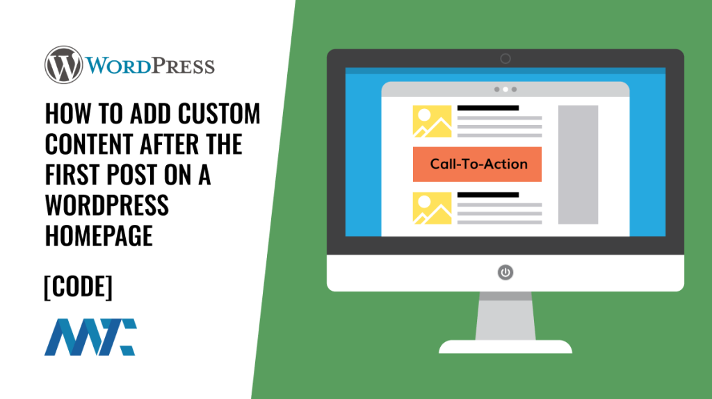 WordPress Code for After The First Post on Archive or Home Page