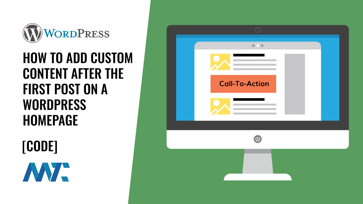 WordPress Code for After The First Post on Archive or Home Page