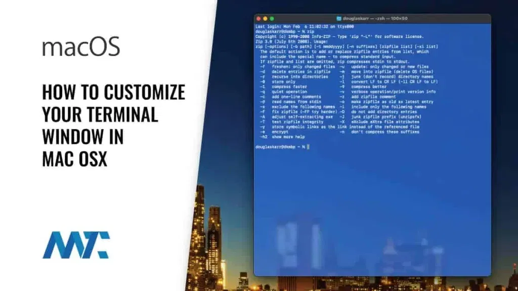 Mac OSX - How to Customize The Terminal Window