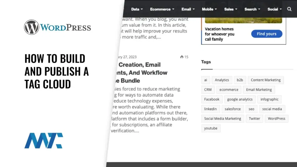 How to add a tag cloud in WordPress