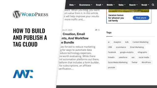 How to add a tag cloud in WordPress