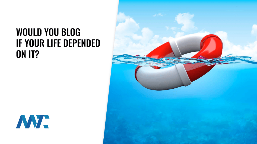 Blogging to save lives