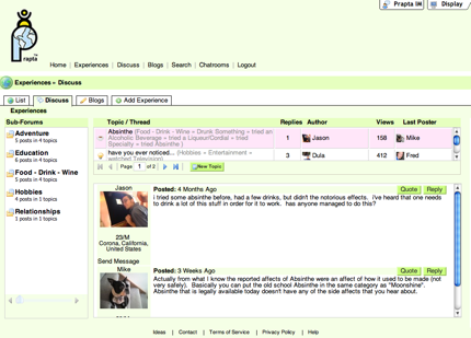 Prapta Social Networking Discussion