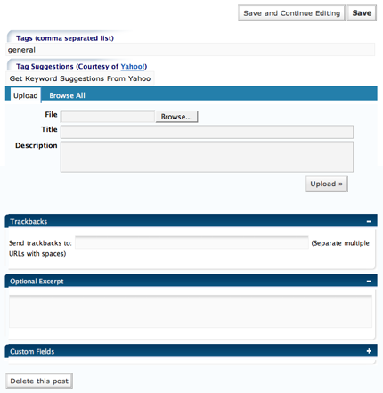WordPress Usability