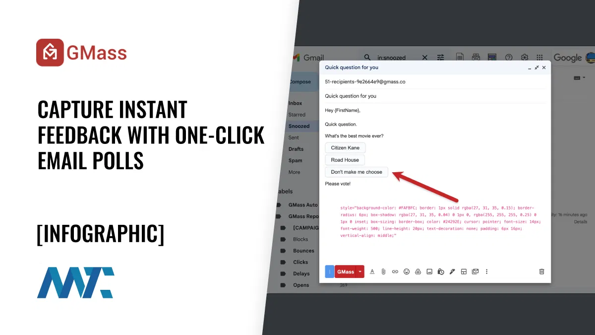 GMass: One-Click Email Polls and Surveys