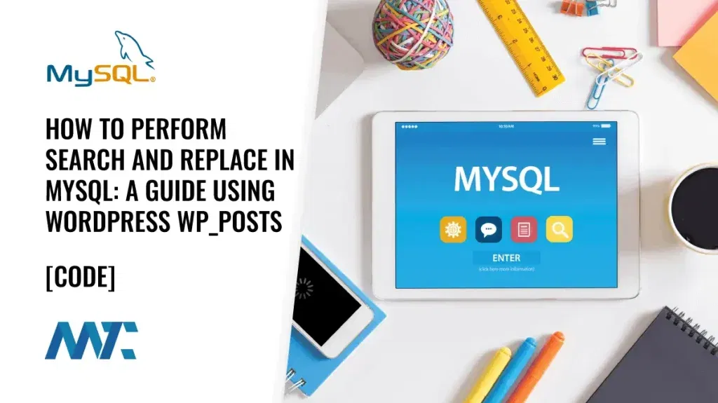 MySQL Search and Replace (Example: WordPress wp_posts)