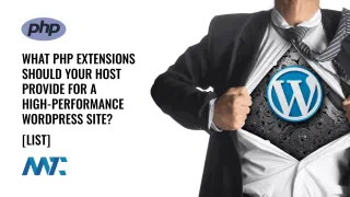 PHP Extensions for WordPress