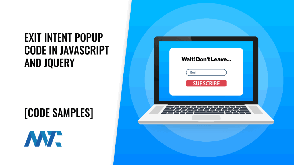 Exit Intent Code in JavaScript and jQuery