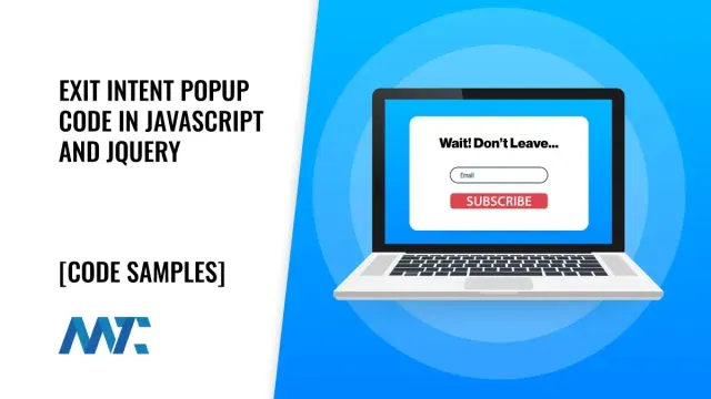 Exit Intent Code in JavaScript and jQuery
