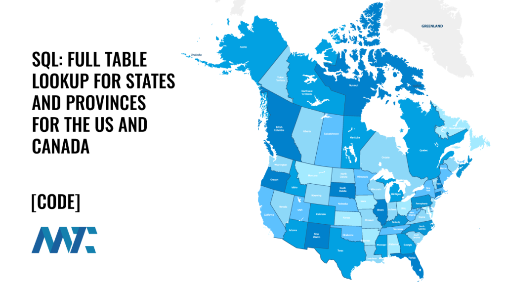 sql table us ca states provinces