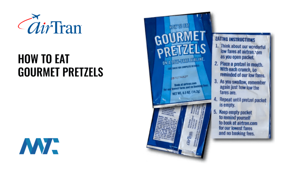 Humor in Product Packaging: Airtran Pretzels
