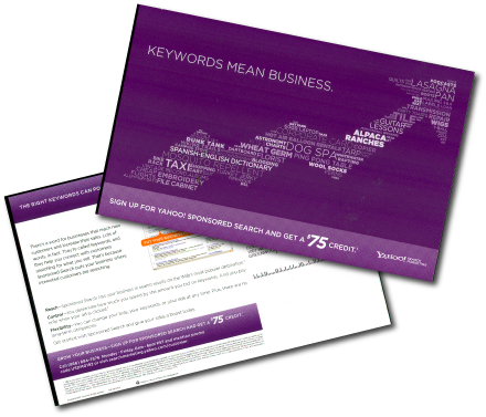 Yahoo! Search Marketing Direct Mail Campaign