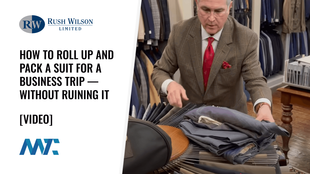 How to Roll Up and Pack a Suit for a Business Trip — Without Ruining It