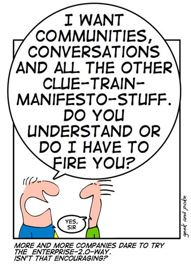 Geek and Poke on Social Media and Business