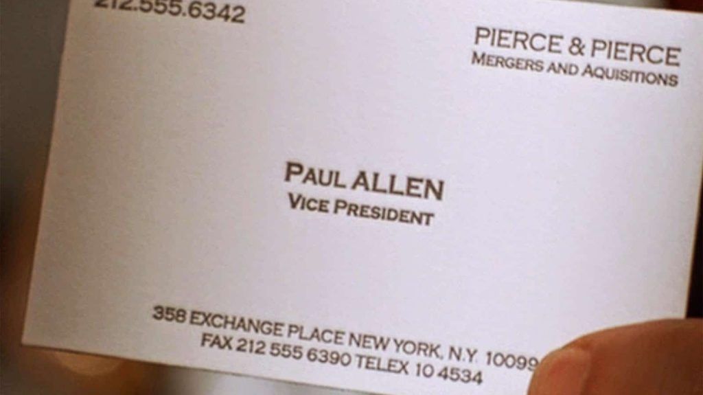 paul allen business card
