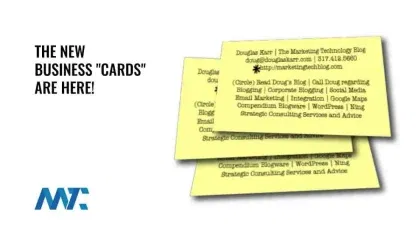 Business Cards on Sticky Notes
